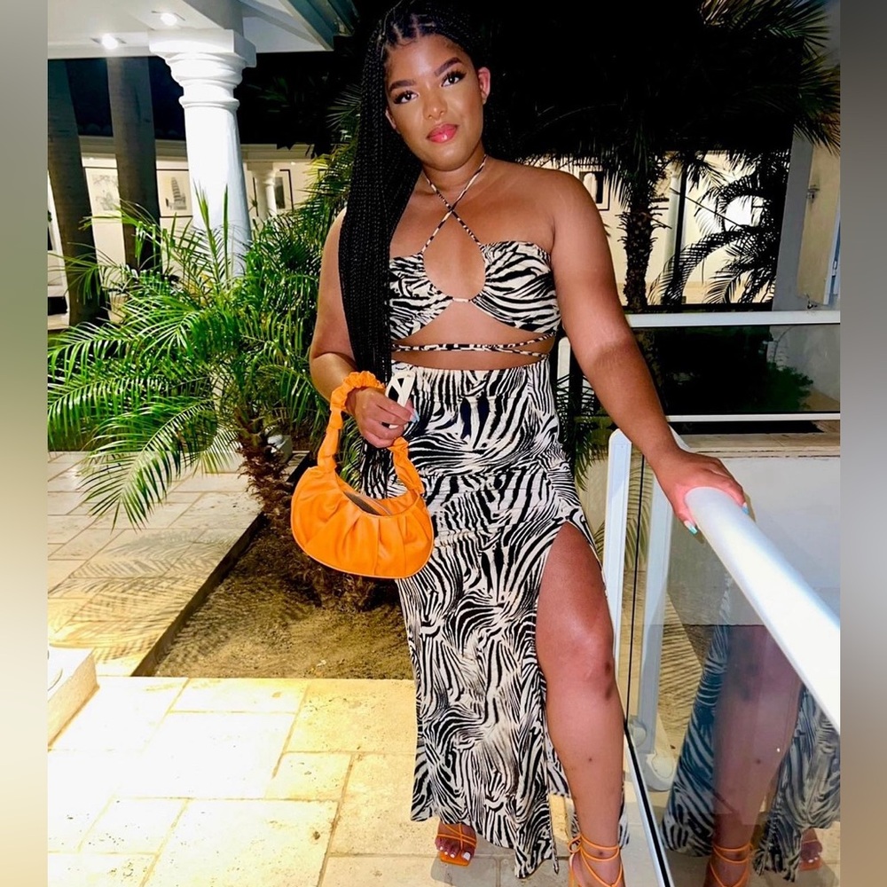 Windsor Store animal print 2 piece set